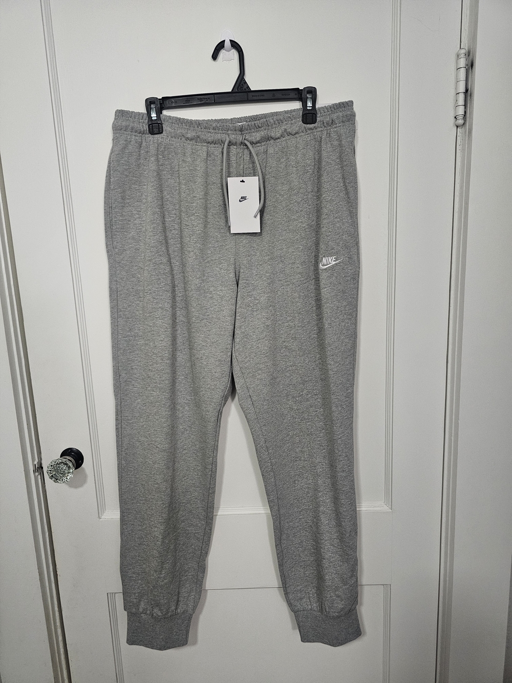 Nike Men's Grey Fleece Jogger Sweatpants
